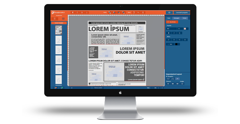 creare giornale on-line personalizzato come template informazioni